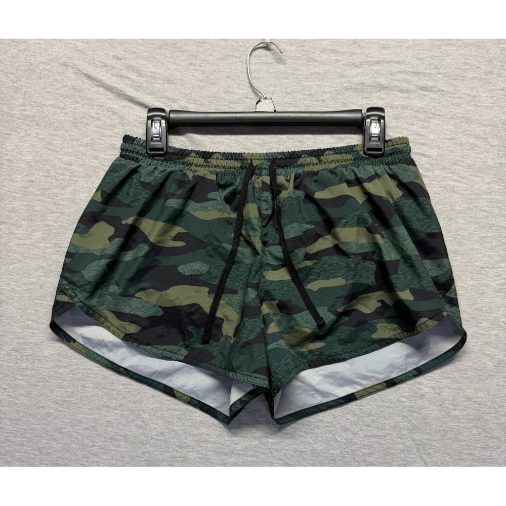 Old Navy Active Go Dry Athletic Shorts Womens Medium Green Camouflage Running